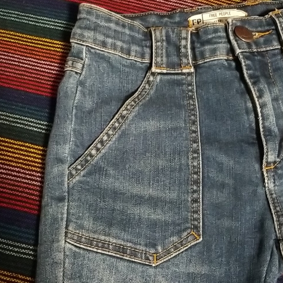 Free People Classic Blue Jean Shorts - Picture 4 of 13